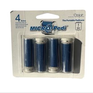 Emjoi Set of 4 Replacement Refill Rollers for Emjoi Micro-Pedi (Extra Coarse)